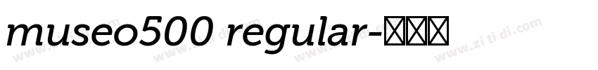 museo500 regular字体转换